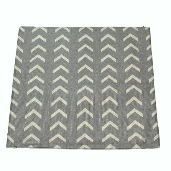 Unbranded 1 Pillowcase Cover Grey White Arrow Head Handmade Zip Closure Home Dec - Picture 1 of 5